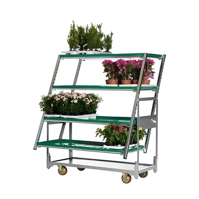 Blomstervagn i metall