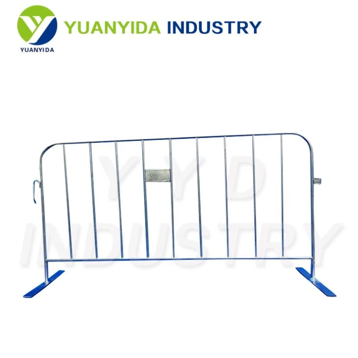 Crowd Control Barrier With Flat Plate Base